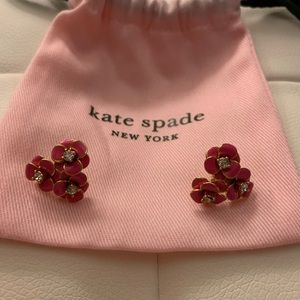 Kate Spade-Pink Flower Cluster Earrings